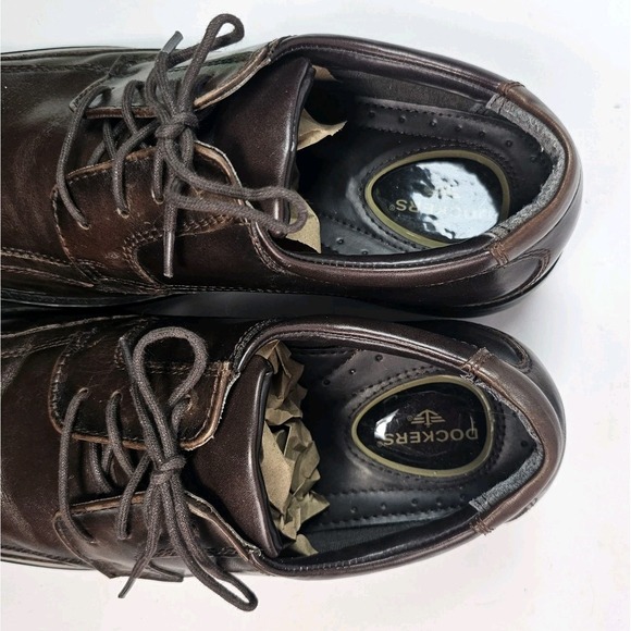 Dockers Vintage‎ Mens Garfield Business Dress Oxford Shoe Brown Size 10.5 - Picture 9 of 10